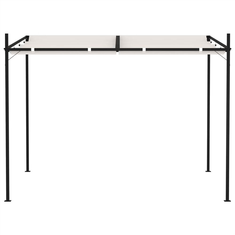Gazebo with Retractable Roof 300x300x233 cm Cream Gazebo With Retractable Roof 300x300x233 Cm Cream -Room Gazebo with Retractable Roof 300x300x233 cm Cream 466088 1