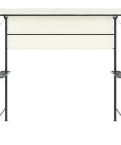 Gazebo With Roof 220x110x200 Cm Cream 4 Gazebo With Roof 220x110x200 Cm Cream -Room Gazebo with Roof 220x110x200 cm Cream 516357 2