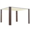 Gazebo With Roof Poly Rattan 300x300x200 Cm Brown And Cream -Room Gazebo with Roof Poly Rattan 300x300x200 cm Brown and Cream 489834 0