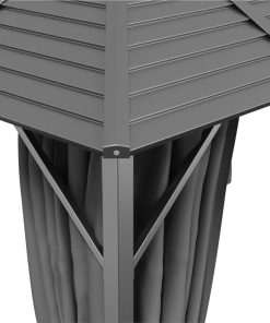 Gazebo With Sidewalls&Double Roof 3x3 M Anthracite 6 Gazebo With Sidewalls&Double Roof 3x3 M Anthracite -Room Gazebo with Sidewalls Double Roof 3x3 m Anthracite 512945 4