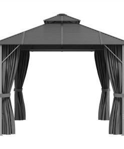Gazebo With Sidewalls&Double Roof 3x4 M Anthracite 6 Gazebo With Sidewalls&Double Roof 3x4 M Anthracite -Room Gazebo with Sidewalls Double Roof 3x4 m Anthracite 513429 4