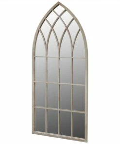 Gothic Arch Garden Mirror 50x115 Cm For Indoor And Outdoor Use