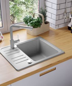 Granite Kitchen Sink Single Basin Grey