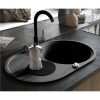 Granite Kitchen Sink Single Basin Oval Black -Room Granite Kitchen Sink Single Basin Oval Black 444960 0