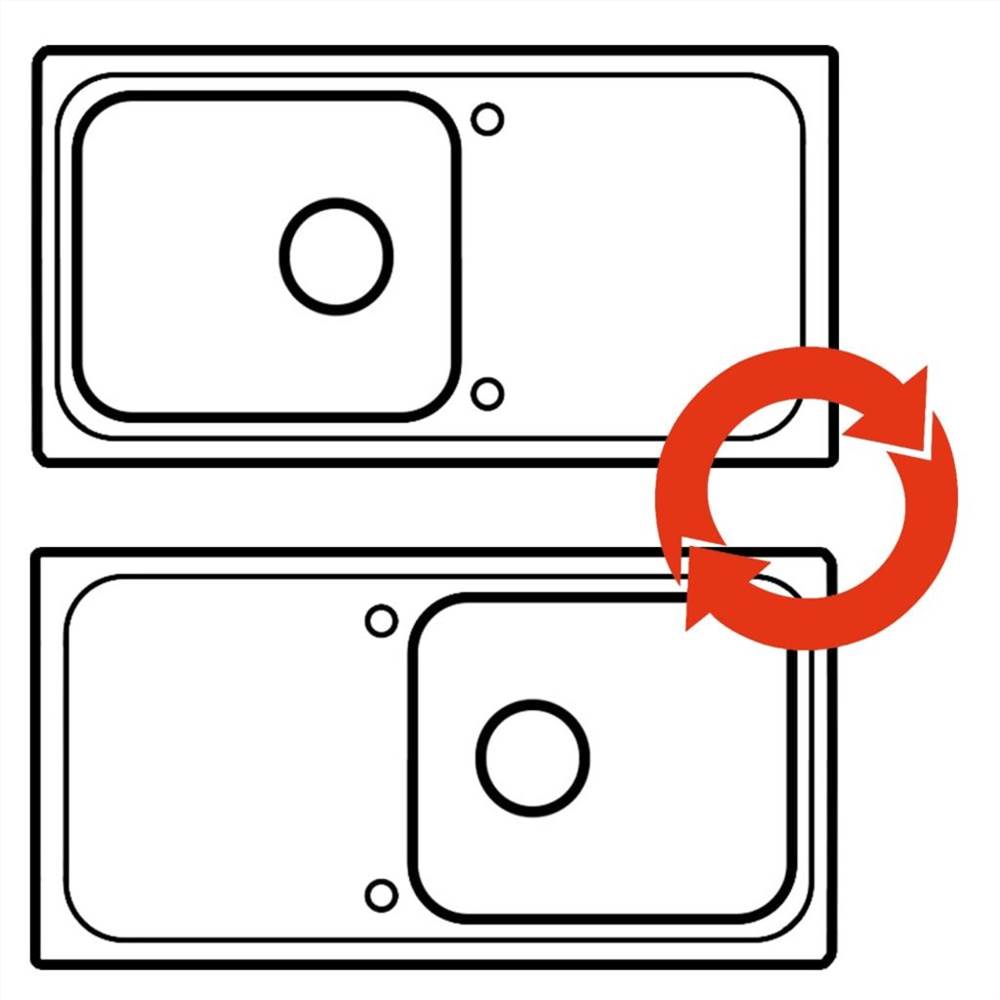 Granite Kitchen Sink Single Basin with Drainer Reversible Cream White Granite Kitchen Sink Single Basin With Drainer Reversible Cream White -Room Granite Kitchen Sink Single Basin with Drainer Reversible Cream White 447059 3