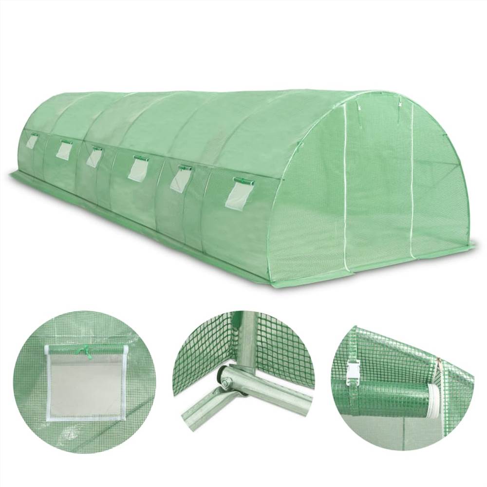 Greenhouse 27m² 900x300x200 cm Greenhouse 27m² 900x300x200 Cm -Room Greenhouse 27m 900x300x200 cm 447334 1