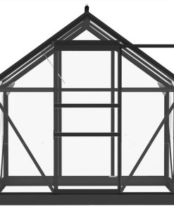 Greenhouse Anthracite 155x103x191 Cm Aluminium And Glass -Room Greenhouse Anthracite 155x103x191 cm Aluminium and Glass 494618 3