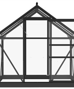 Greenhouse Anthracite 155x103x191 Cm Aluminium And Glass -Room Greenhouse Anthracite 155x103x191 cm Aluminium and Glass 494618 4
