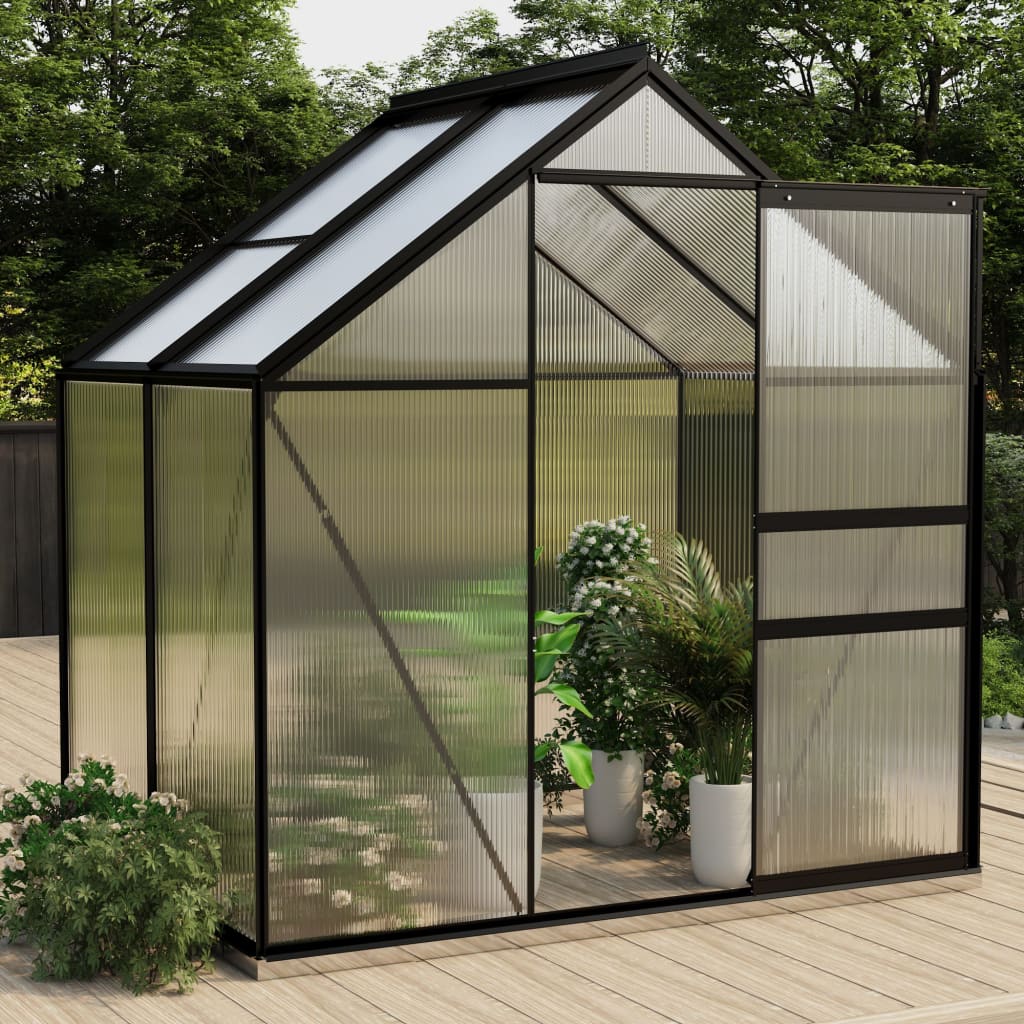 Greenhouse Anthracite Aluminium 2.47 m² Greenhouse Anthracite Aluminium 2.47 M² -Room Greenhouse Anthracite Aluminium 2 47 m 433251 0