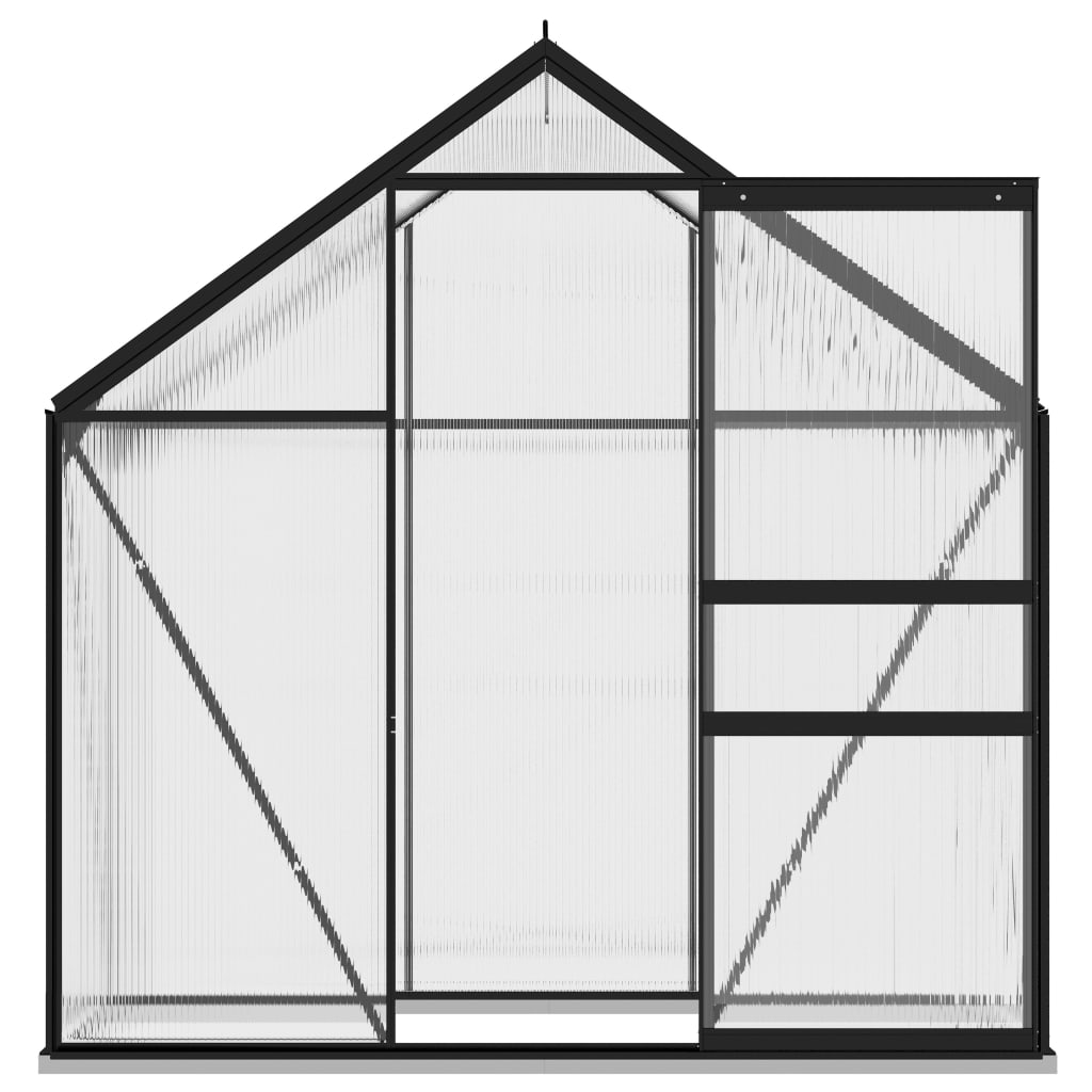 Greenhouse Anthracite Aluminium 2.47 m² Greenhouse Anthracite Aluminium 2.47 M² -Room Greenhouse Anthracite Aluminium 2 47 m 433251 4