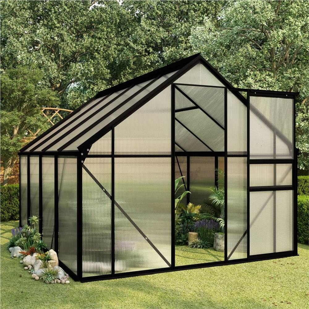 Greenhouse Anthracite Aluminium 4.75 m² Greenhouse Anthracite Aluminium 4.75 M² -Room Greenhouse Anthracite Aluminium 4 75 m 446561 0