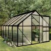 Greenhouse Anthracite Aluminium 5.89 M² -Room Greenhouse Anthracite Aluminium 5 89 m 438964 0