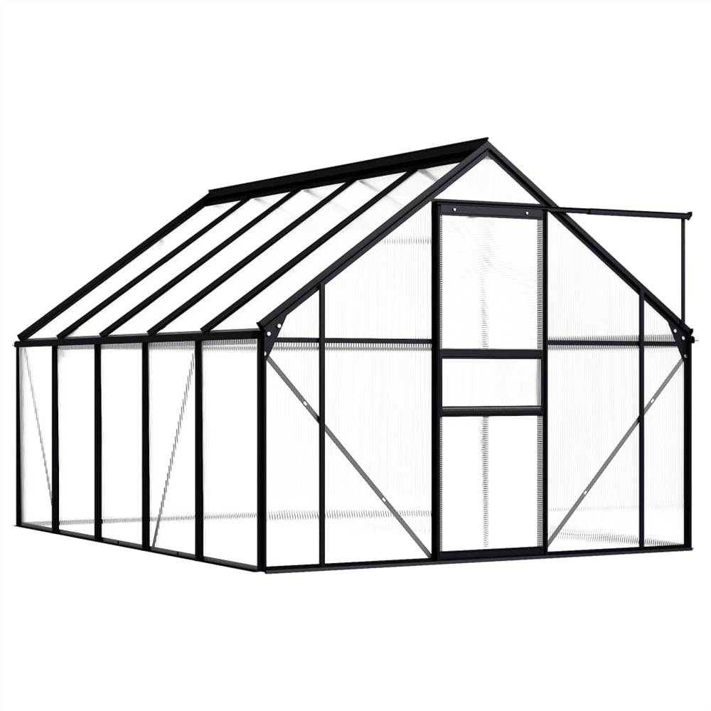 Greenhouse Anthracite Aluminium 5.89 m² Greenhouse Anthracite Aluminium 5.89 M² -Room Greenhouse Anthracite Aluminium 5 89 m 438964 1
