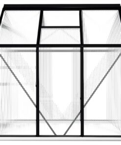 Greenhouse With Base Frame Anthracite Aluminium 3.61 M² -Room Greenhouse with Base Frame Anthracite Aluminium 3 61 m 437168 4