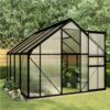 Greenhouse With Base Frame Anthracite Aluminium 4.75 M²