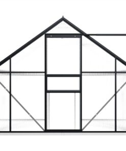 Greenhouse With Base Frame Anthracite Aluminium 4.75 M² 4 Greenhouse With Base Frame Anthracite Aluminium 4.75 M² -Room Greenhouse with Base Frame Anthracite Aluminium 4 75 m 437566 2
