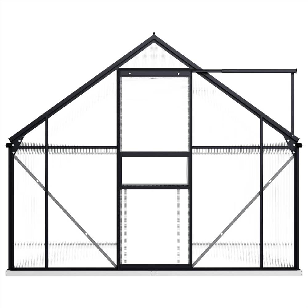 Greenhouse with Base Frame Anthracite Aluminium 4.75 m² Greenhouse With Base Frame Anthracite Aluminium 4.75 M² -Room Greenhouse with Base Frame Anthracite Aluminium 4 75 m 437566 2