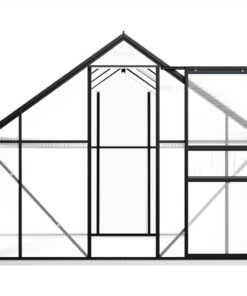 Greenhouse With Base Frame Anthracite Aluminium 4.75 M² 5 Greenhouse With Base Frame Anthracite Aluminium 4.75 M² -Room Greenhouse with Base Frame Anthracite Aluminium 4 75 m 437566 3