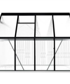 Greenhouse With Base Frame Anthracite Aluminium 4.75 M² 6 Greenhouse With Base Frame Anthracite Aluminium 4.75 M² -Room Greenhouse with Base Frame Anthracite Aluminium 4 75 m 437566 4