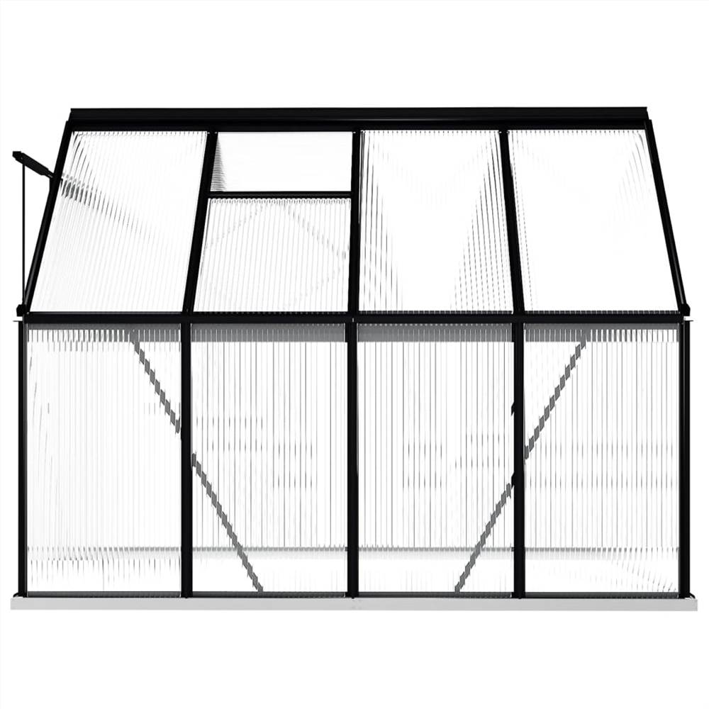 Greenhouse with Base Frame Anthracite Aluminium 4.75 m² Greenhouse With Base Frame Anthracite Aluminium 4.75 M² -Room Greenhouse with Base Frame Anthracite Aluminium 4 75 m 437566 4