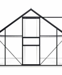 Greenhouse With Base Frame Anthracite Aluminium 5.89 M² 4 Greenhouse With Base Frame Anthracite Aluminium 5.89 M² -Room Greenhouse with Base Frame Anthracite Aluminium 5 89 m 433630 2