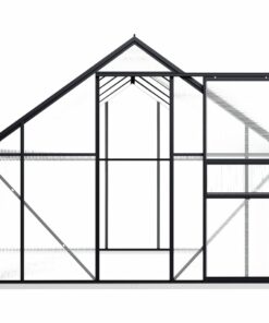Greenhouse With Base Frame Anthracite Aluminium 5.89 M² 5 Greenhouse With Base Frame Anthracite Aluminium 5.89 M² -Room Greenhouse with Base Frame Anthracite Aluminium 5 89 m 433630 3