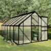 Greenhouse With Base Frame Anthracite Aluminium 7.03 M² -Room Greenhouse with Base Frame Anthracite Aluminium 7 03 m 447164 0