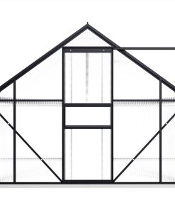 Greenhouse With Base Frame Anthracite Aluminium 8.17 M² 4 Greenhouse With Base Frame Anthracite Aluminium 8.17 M² -Room Greenhouse with Base Frame Anthracite Aluminium 8 17 m 441970 2