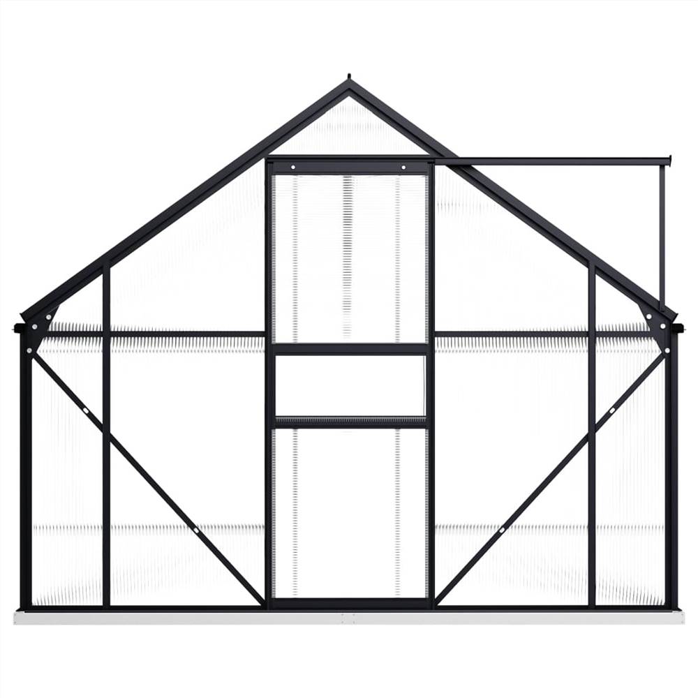 Greenhouse with Base Frame Anthracite Aluminium 8.17 m² Greenhouse With Base Frame Anthracite Aluminium 8.17 M² -Room Greenhouse with Base Frame Anthracite Aluminium 8 17 m 441970 2