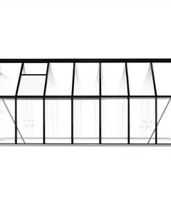Greenhouse With Base Frame Anthracite Aluminium 8.17 M² 6 Greenhouse With Base Frame Anthracite Aluminium 8.17 M² -Room Greenhouse with Base Frame Anthracite Aluminium 8 17 m 441970 4