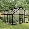 Greenhouse With Base Frame Anthracite Aluminium 9.31 M² 1 Greenhouse With Base Frame Anthracite Aluminium 9.31 M² -Room Greenhouse with Base Frame Anthracite Aluminium 9 31 m 438852 0