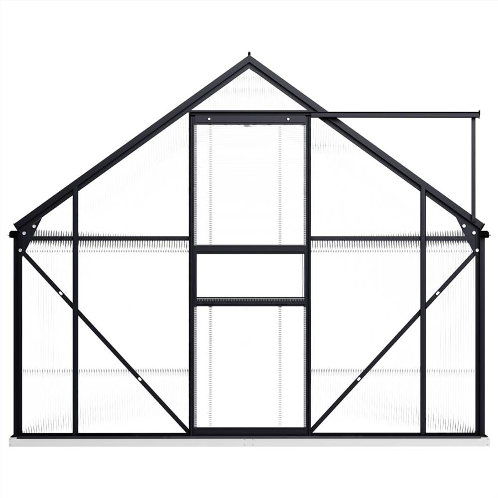 Greenhouse with Base Frame Anthracite Aluminium 9.31 m² Greenhouse With Base Frame Anthracite Aluminium 9.31 M² -Room Greenhouse with Base Frame Anthracite Aluminium 9 31 m 438852 2