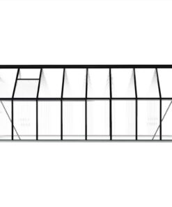 Greenhouse With Base Frame Anthracite Aluminium 9.31 M² 6 Greenhouse With Base Frame Anthracite Aluminium 9.31 M² -Room Greenhouse with Base Frame Anthracite Aluminium 9 31 m 438852 4
