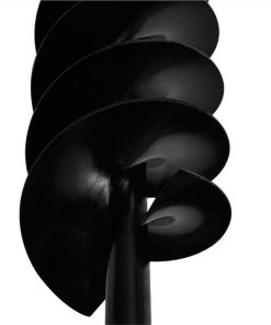 Ground Drill With Handle Auger Bit 100 Mm Double Spirals Steel Black -Room Ground Drill with Handle Auger Bit 100 mm Double Spirals Steel Black 442578 4