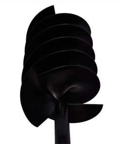 Ground Drill With Handle Auger Bit 150 Mm Three Spirals Steel Black -Room Ground Drill with Handle Auger Bit 150 mm Three Spirals Steel Black 452873 4