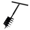 Ground Drill With Handle Auger Bit 200 Mm Three Spirals Steel Black -Room Ground Drill with Handle Auger Bit 200 mm Three Spirals Steel Black 439181 0
