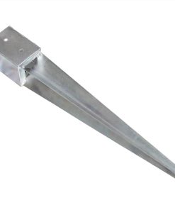 Ground Spikes 2 Pcs Silver 10x10x76 Cm Galvanised Steel -Room Ground Spikes 2 pcs Silver 10x10x76 cm Galvanised Steel 436516 2