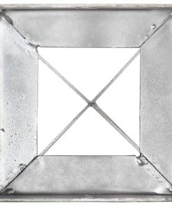 Ground Spikes 2 Pcs Silver 10x10x76 Cm Galvanised Steel -Room Ground Spikes 2 pcs Silver 10x10x76 cm Galvanised Steel 436516 4