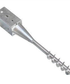 Ground Spikes 2 Pcs Silver 7x7x56 Cm Galvanised Steel 5 Ground Spikes 2 Pcs Silver 7x7x56 Cm Galvanised Steel -Room Ground Spikes 2 pcs Silver 7x7x56 cm Galvanised Steel 448011 3