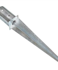 Ground Spikes 2 Pcs Silver 8x61 Cm Galvanised Steel -Room Ground Spikes 2 pcs Silver 8x61 cm Galvanised Steel 455047 3