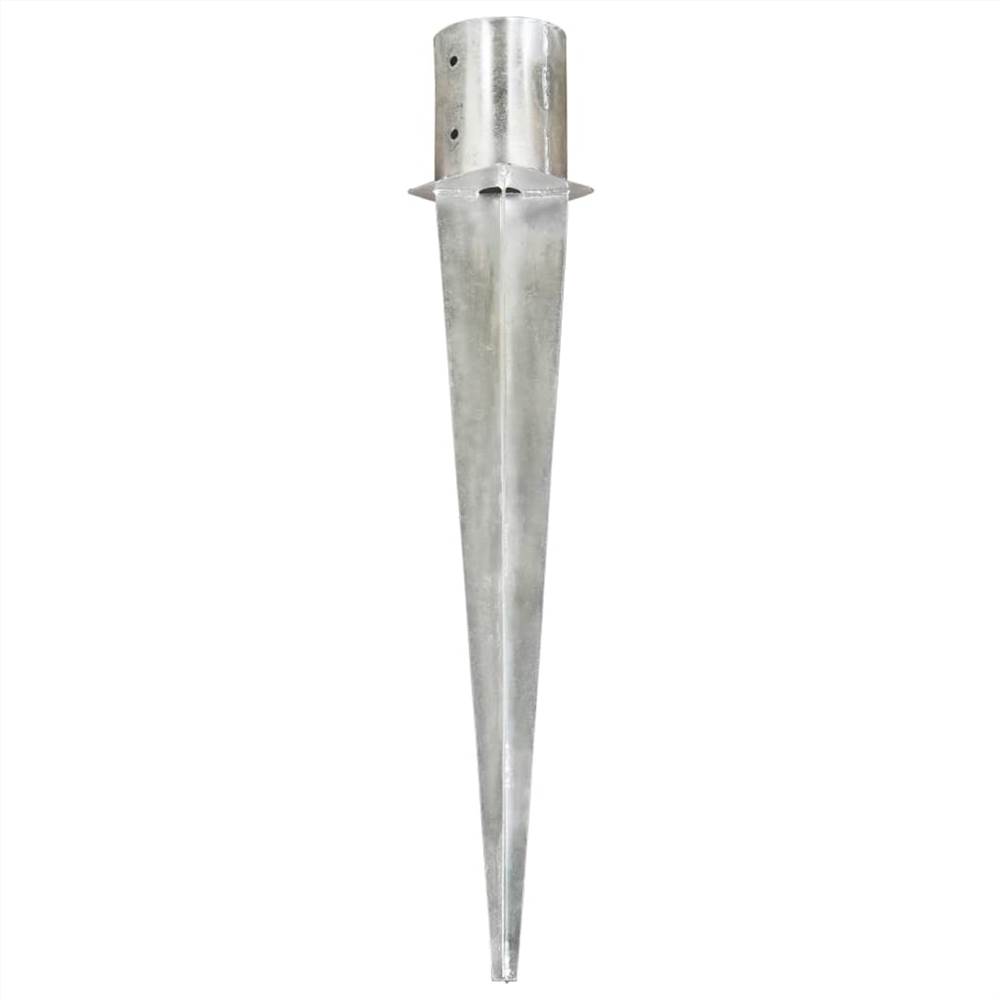Ground Spikes 6 pcs Silver 12x91 cm Galvanised Steel Ground Spikes 6 Pcs Silver 12x91 Cm Galvanised Steel -Room Ground Spikes 6 pcs Silver 12x91 cm Galvanised Steel 446302 1