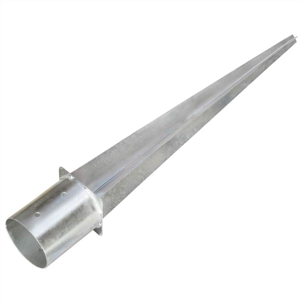 Ground Spikes 6 pcs Silver 12x91 cm Galvanised Steel Ground Spikes 6 Pcs Silver 12x91 Cm Galvanised Steel -Room Ground Spikes 6 pcs Silver 12x91 cm Galvanised Steel 446302 2