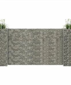 H-Shaped Gabion Planter Steel Wire 260x40x120 Cm