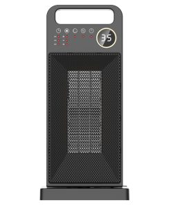 HQ-YND-2000D 2000W Desktop Vertical Electric Heater, PTC Ceramic Space Heater, 60 Degree Rotating, Remote Control - EU Plug