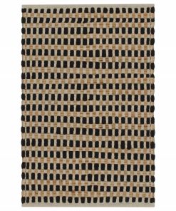 Hand-Woven Jute Bathroom Mat Set Fabric Natural And Black 4 Hand-Woven Jute Bathroom Mat Set Fabric Natural And Black -Room Hand Woven Jute Bathroom Mat Set Fabric Natural and Black 456081 2