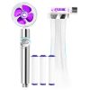 Handheld Turbocharged Shower Head With 3 Filters, High-Pressure Water Saving Home Bath Turbo Fan Shower Kit - Purple + Silver 1 Handheld Turbocharged Shower Head With 3 Filters, High-Pressure Water Saving Home Bath Turbo Fan Shower Kit - Purple + Silver -Room Handheld Turbocharged Shower Head Purple Silver 509221 0