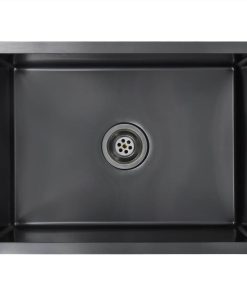Handmade Kitchen Sink With Strainer Black Stainless Steel 3 Handmade Kitchen Sink With Strainer Black Stainless Steel -Room Handmade Kitchen Sink with Strainer Black Stainless Steel 445270 1