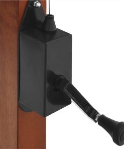 Hanging Parasol With Wooden Pole 300 Cm Taupe 7 Hanging Parasol With Wooden Pole 300 Cm Taupe -Room Hanging Parasol with Wooden Pole 300 cm Taupe 510956 5