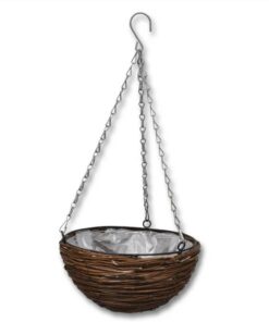 Hanging Round Willow Basket 4 Pcs With Liner & Chain 3 Hanging Round Willow Basket 4 Pcs With Liner & Chain -Room Hanging Round Willow Basket 4 pcs with Liner Chain 515977 1