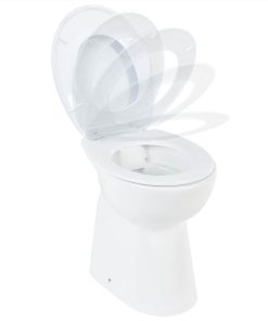 High Rimless Toilet Soft Close 7 Cm Higher Ceramic White -Room High Rimless Toilet Soft Close 7 cm Higher Ceramic White 438871 3